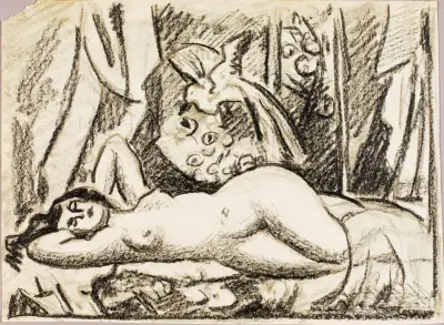 Liegender weiblicher Akt – Nr. 17 von Carl Newman