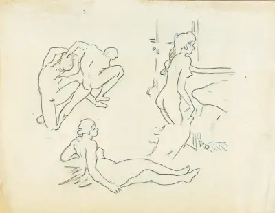 Three Figure Studies av Carl Newman