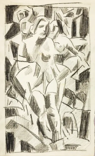 Två figurer av Carl Newman