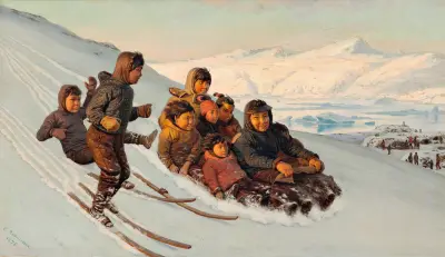 Wintertime in Greenland av Carl Rasmussen