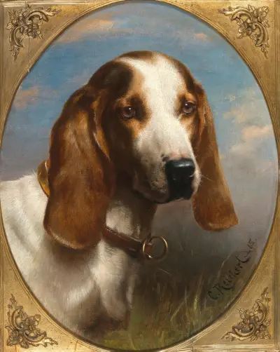 En jakthund av Carl Reichert