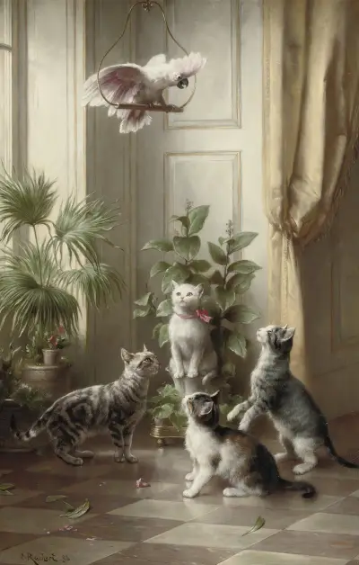 Katter och kakaduan av Carl Reichert