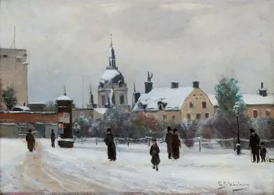 Mosebacke Square av Carl Skånberg