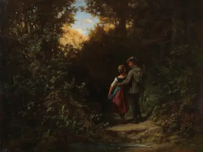Auf dem Pirschgang av Carl Spitzweg
