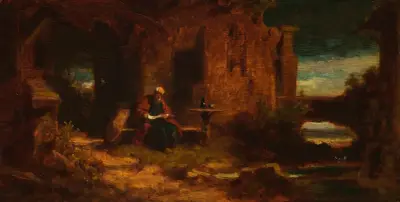 Eremit i skymningen (Anakoreten) av Carl Spitzweg