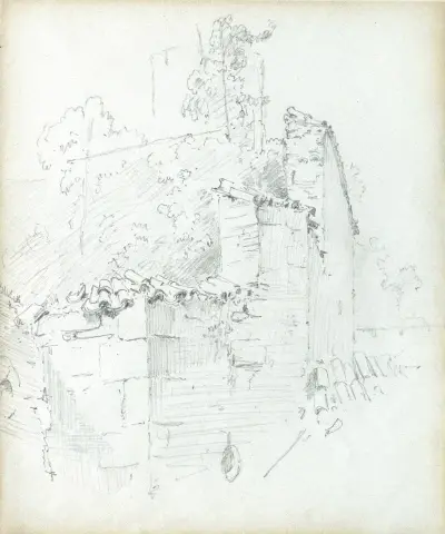 Fästningsmur av Carl Spitzweg