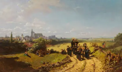 Institutsspaziergang av Carl Spitzweg