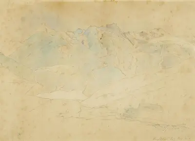 Nassfeld vid Gastein av Carl Spitzweg