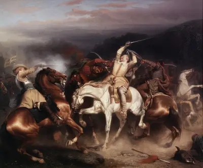 King Gustav II Adolf of Sweden at Stuhm av Carl Wahlbom