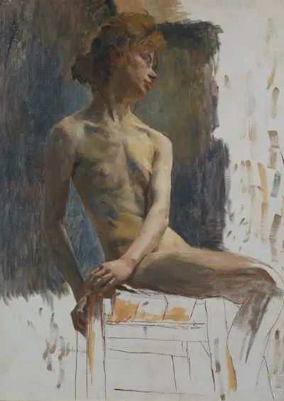 Studie av en modell av Carl Wilhelmson