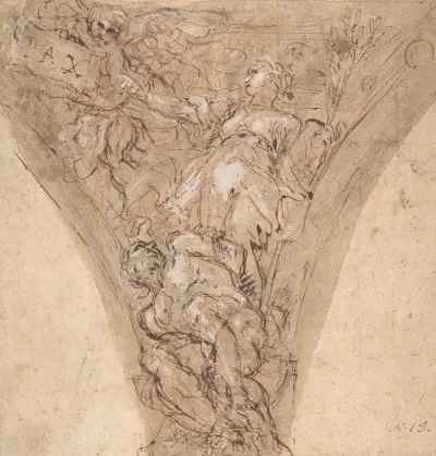 Allegorisk figur av Freden av Carlo Maratti