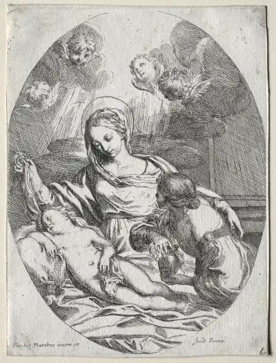 Madonna and Child with the Magdalen av Carlo Maratti