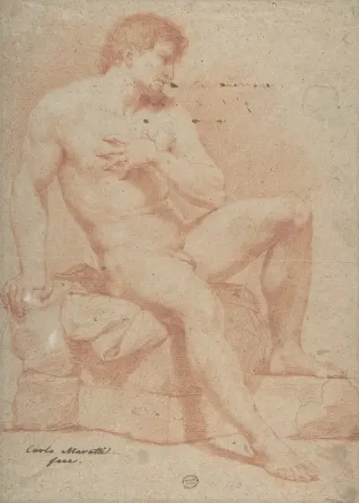 Nude Male Figure, Carlo Maratti