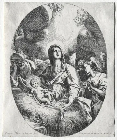 The Adoration of the Angels av Carlo Maratti