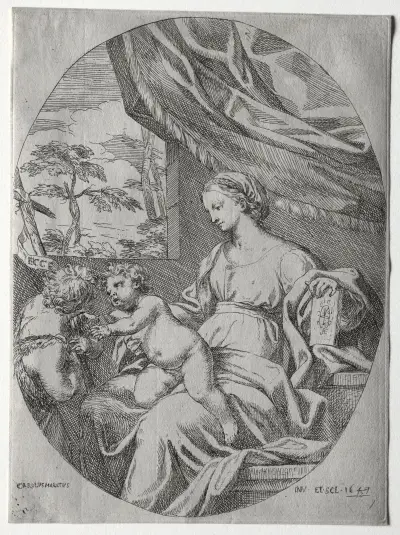 Virgin and Child with the Infant St. John av Carlo Maratti