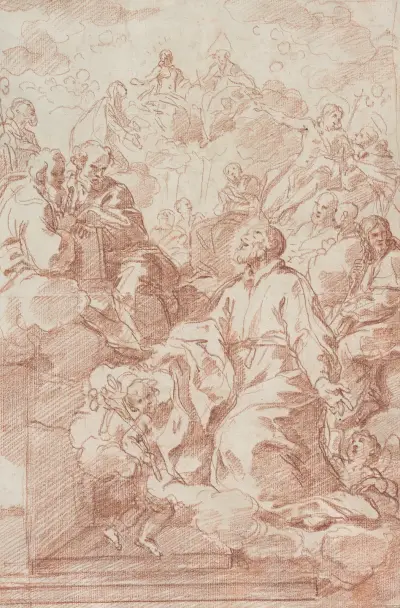 Vision of St. Philip Neri av Carlo Maratti