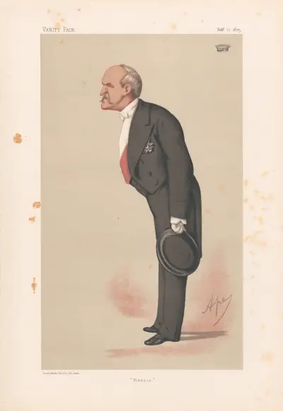 Ambassadors to England. ‘Russia’. Count Schouvaloff. 13 February 1875 av Carlo Pellegrini