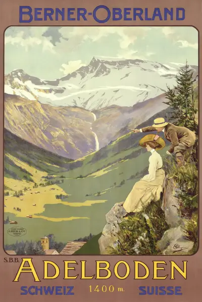 Berner-Oberland; Adelboden 1400 m, Schweiz, Suisse av Carlo Pellegrini