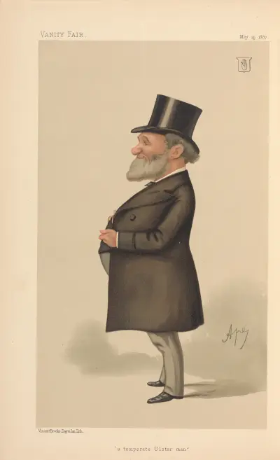 Geschäftsleute und Imperiumsgründer. ‚ein gemäßigter Ulster-Mann.‘ Sir James Porter Corry. 14. Mai 1887 von Carlo Pellegrini