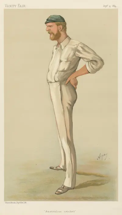 Cricket. ‘Australian cricket.’ George John Bonner. 13 September 1884 av Carlo Pellegrini