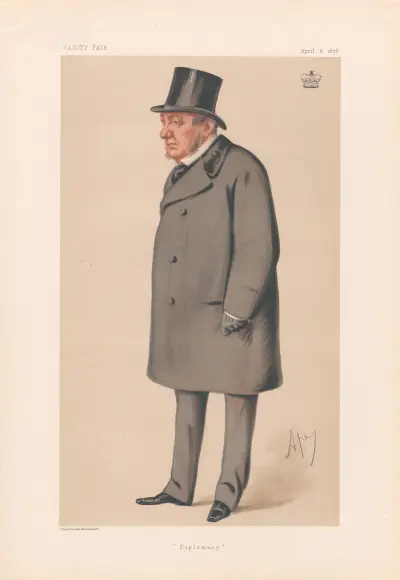 Diplomacy – Lord Lyons. 6 April 1878 av Carlo Pellegrini