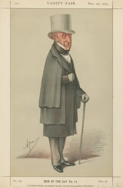 Doctors and Scientists. ‘A Faithful Friend, an eminent Savant and the best possible of Presidents.’ Sir Robert Nurchison. 25 November 1870 av Carlo Pellegrini