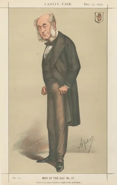 Doctors and Scientists. ‘There is no man of greater in his profession’. Sir William Fergusson. 17 December 1870 av Carlo Pellegrini
