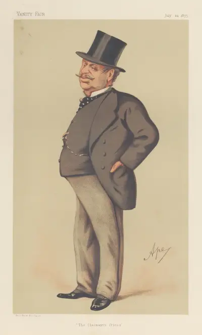 Legal; ‘The Claimant’s Friend’, Mr. Guildford James Hiller Mainwaring-Ellerker Onslow, July 24, 1875 av Carlo Pellegrini