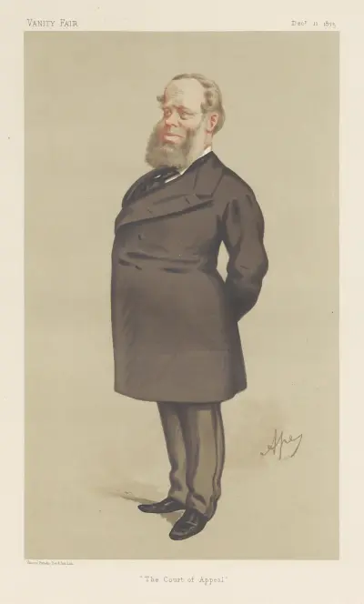 Legal; ‘The Court of Appeal’, Richard Baggallay, December 11, 1875 av Carlo Pellegrini