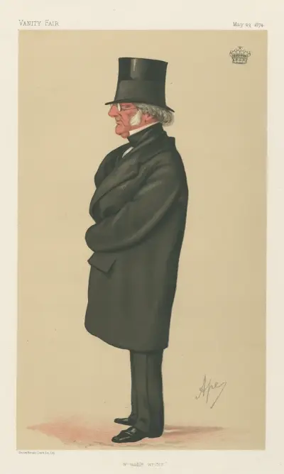 Literary; ‘A Noble Writer’, Philip-Henry Stanhope, May 23, 1874, Carlo Pellegrini