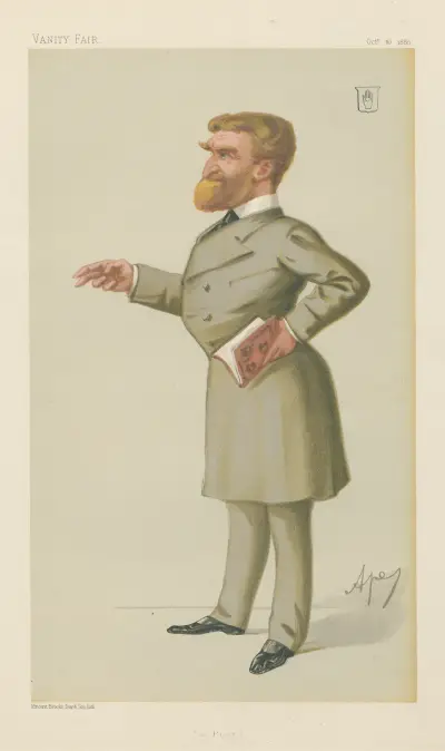 Litterär; 'En poet', sir John G. J. Sinclair, 16 oktober 1880 av Carlo Pellegrini