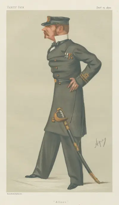 Militär und Marine; ‚Alleno', Sir Allen Young, 15. Dezember 1877 von Carlo Pellegrini