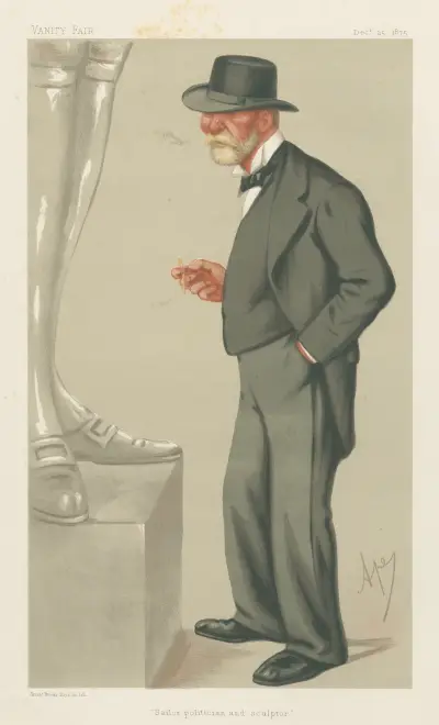 Militär und Marine; „Seemann, Politiker und Bildhauer“, Admiral the Right Hon. Lord Clarence Paget, 25. Dezember 1875 von Carlo Pellegrini