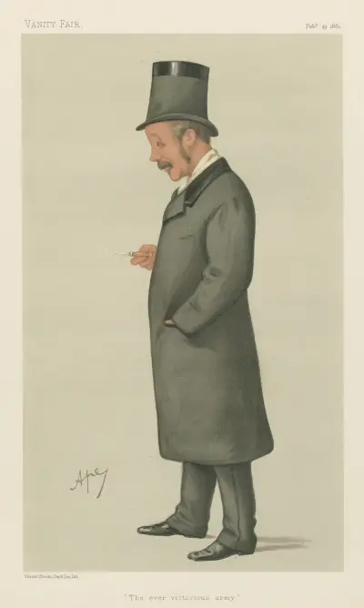Military and Navy; ‘The Ever Victorious Army’, Lt. Colonel Charles George Gordon, February 19, 1881, Carlo Pellegrini