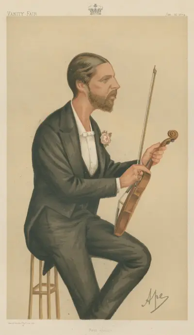 Musicians; ‘First Violin’, H.R.H. Duke of Edinburgh, January 10, 1874, Carlo Pellegrini