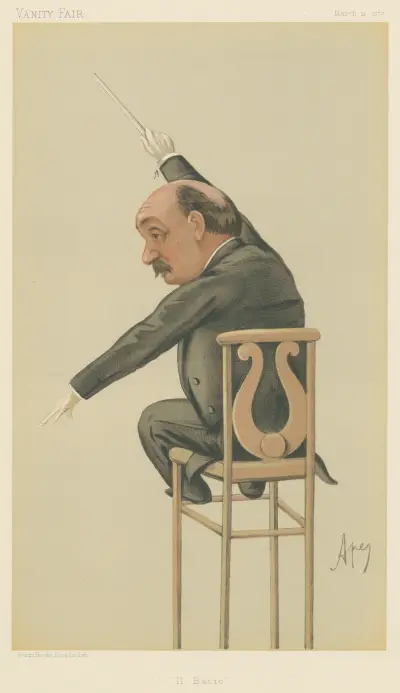 Musicians; ‘Il Bacio’, Luigi Arditi, March 21, 1885, Carlo Pellegrini