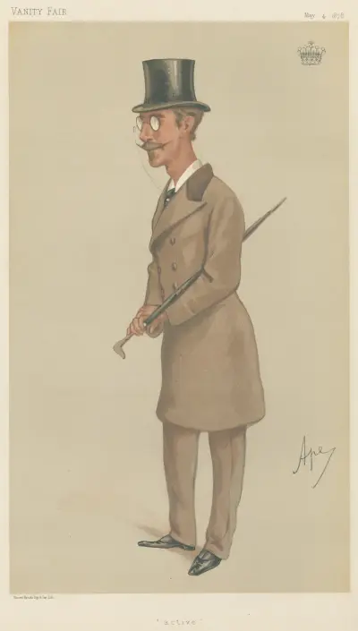 Newspapermen; ‘Active’, Lord Dunraven, May 4, 1878 av Carlo Pellegrini