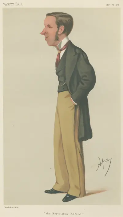 Newspapermen; ‘The Fortnightly Review’, John Morley, November 30, 1878 av Carlo Pellegrini