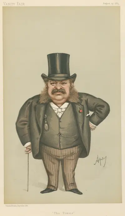 Newspapermen; ‘The Times’, Opfer of Blowitz, August 29, 1885 av Carlo Pellegrini