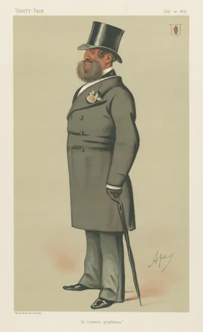 Politiker – „Ein Landedelmann“. Sir Henry Josias Stracey. 10. Juli 1875 von Carlo Pellegrini