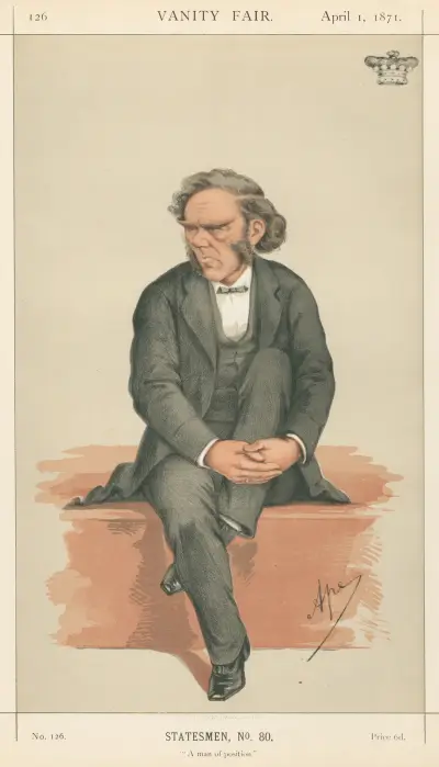 Politicians – ‘A man of position’. Lord Lyttelton. 1 April 1871 av Carlo Pellegrini