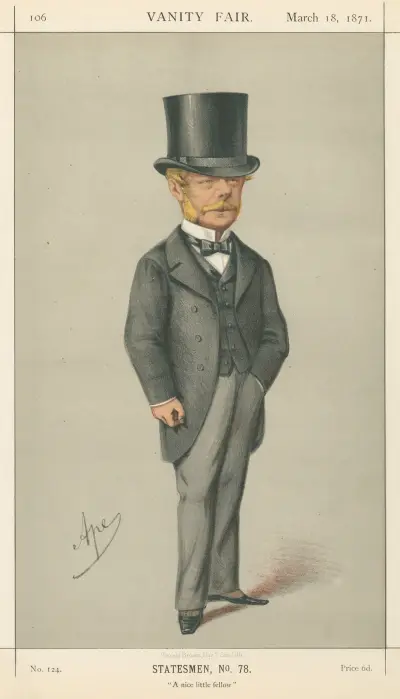 Politiker – 'En trevlig liten karl.' The Hon. Gerard James Noel. 18 mars 1871 av Carlo Pellegrini