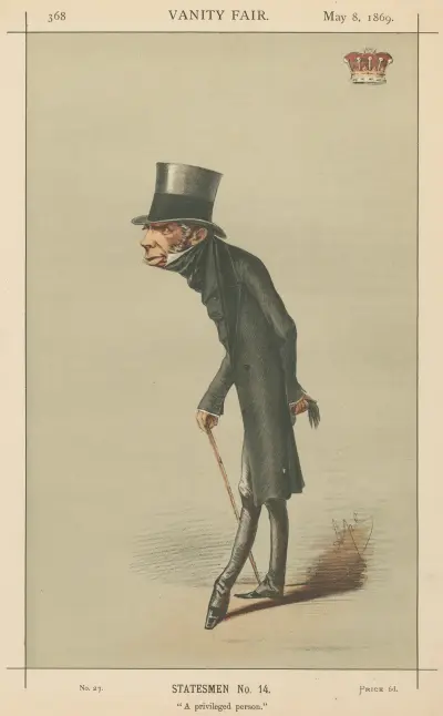 Politicians – ‘A privileged person’. Earl Grey. May 8, 1869 av Carlo Pellegrini