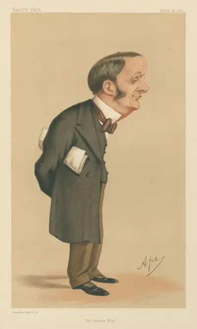 Politiker; „An Amateur Whip“, Sir Charles Forster, 28. März 1874 von Carlo Pellegrini
