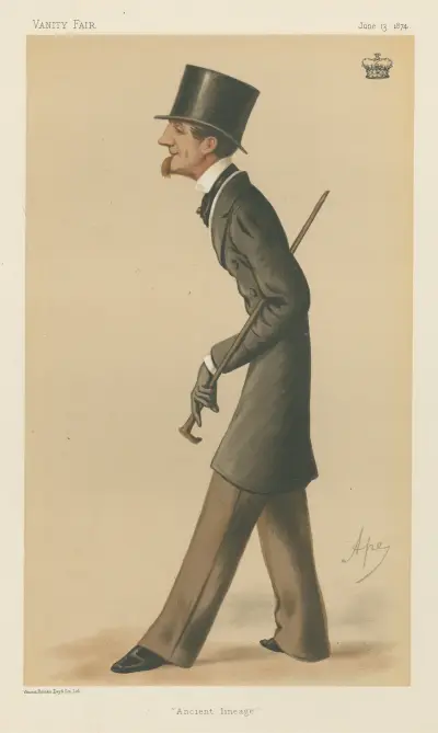 Politicians; ‘Ancient Lineage’, The Marquis of Bath, June 13, 1874, Carlo Pellegrini