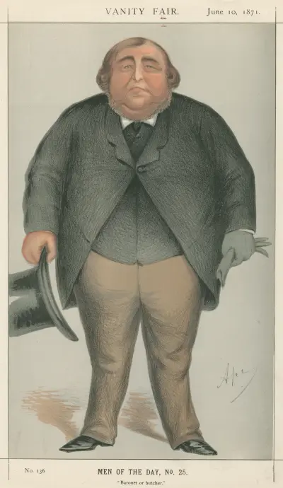 Politicians – ‘Baronet or butcher’. Sir Roger Doughty Tichborne. 10 June 1871, Carlo Pellegrini