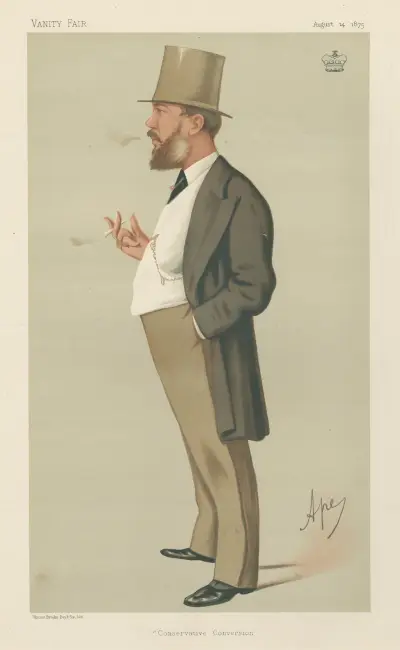 Politicians – ‘Conservative Conversion.’ Lord Wharncliffe. 14 August 1875 av Carlo Pellegrini