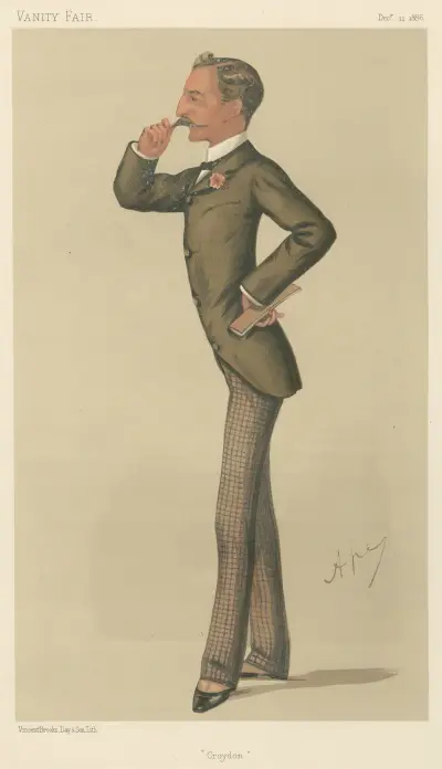 Politicians – ‘Croydon’. The Hon. Sidney Herbert. 11 December 1886 av Carlo Pellegrini