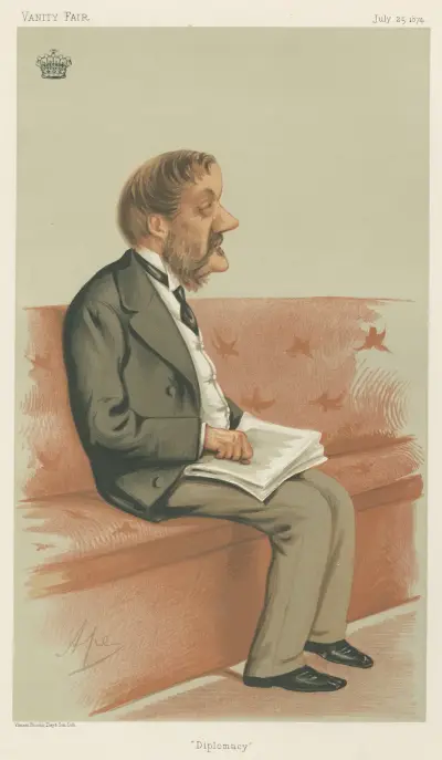 Politicians – ‘Diplomacy’. James Howard Harris, Earl of Malmesbury. 25 July 1874 av Carlo Pellegrini