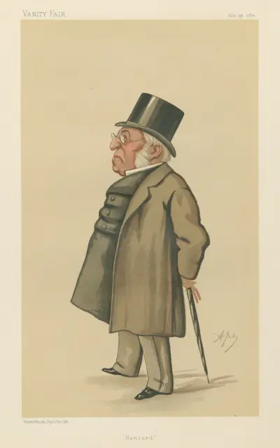 Politiker – „Hansard“. Mr. Henry Hansard. 29. November 1884 von Carlo Pellegrini